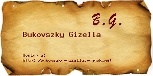 Bukovszky Gizella névjegykártya